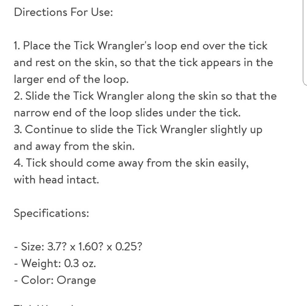 Tick Wrangler Insect Protection Remover - Picture 4 of 4